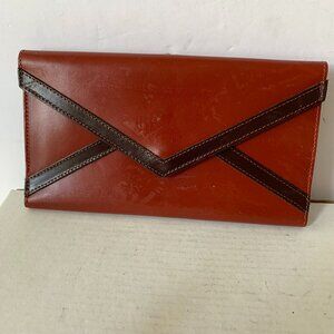 Vintage Baronet Women's GENUINE LEATHER WALLET Brown Two tone